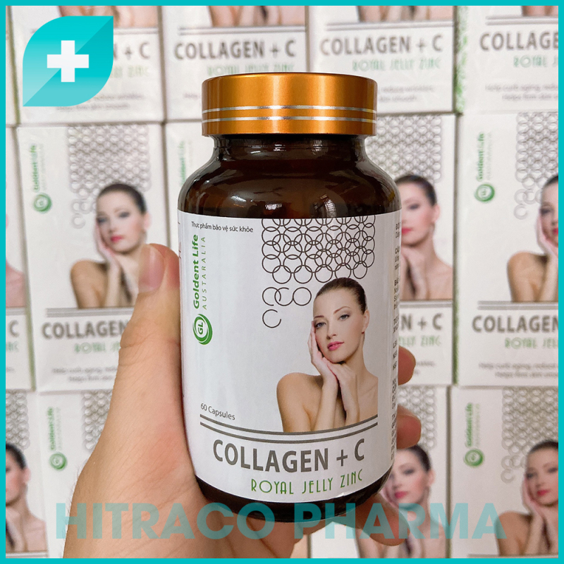 Viên Uống Đẹp Da Collagen bổ sung Vitamin A E C - Hộp 60 viên nhập khẩu