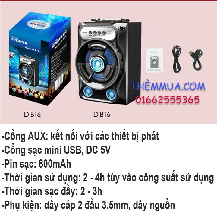 LOA BLUE TOOTH XÁCH TAY, LOA BLUETOOTH THÙNG MINI [giao màu ngẫu nhiên]