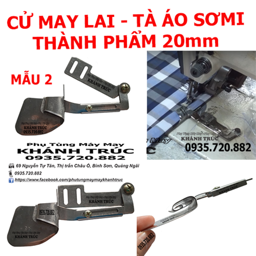 Cử lai 20mm máy may 1kim công nghiệp