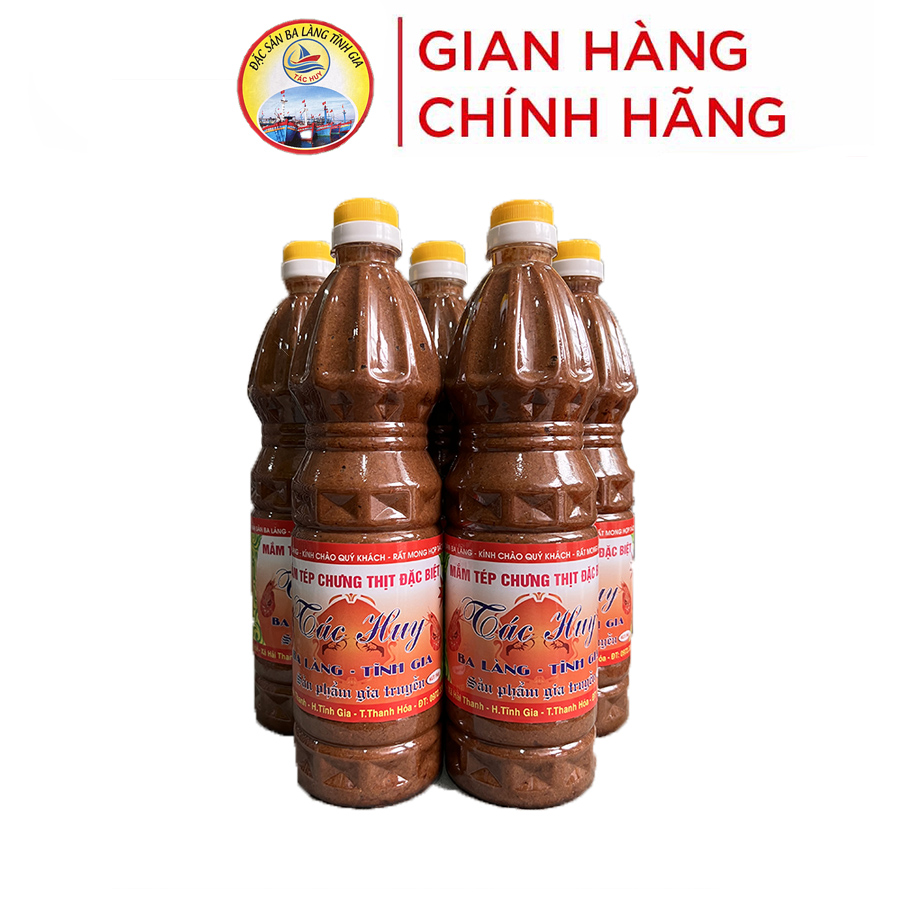 Mắm tép dùng chưng thịt hoặc chấm đồ luộc (mắm tép Ba Làng Thanh Hoá ngon 1 chai 1kg)
