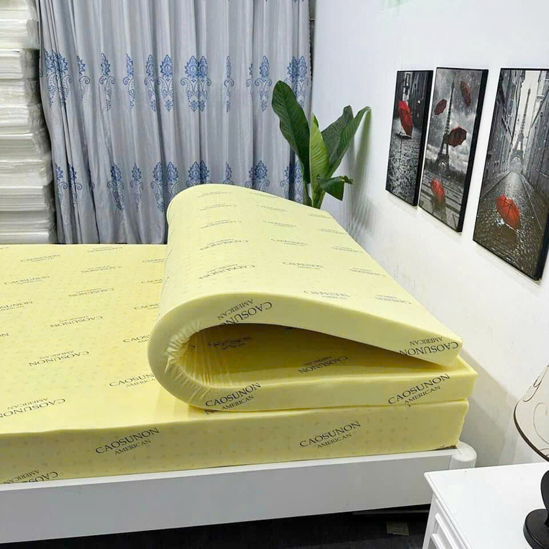 ( FREE SHIP HCM ) Nệm Cao Su Non American - Nệm Cao Su Thoáng Mát, Đàn Hồi Cao NHiều Kích Thước