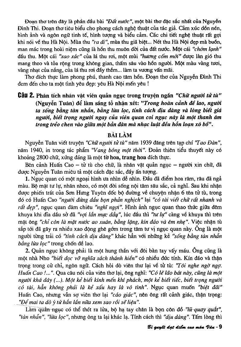 [HCM]Bí Quyết Đạt Điểm Cao Môn Ngữ Văn
