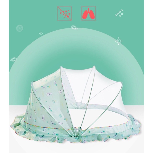 MÀN GẬP CHỐNG MUỖI HOA VĂN CHO BÉ YÊU