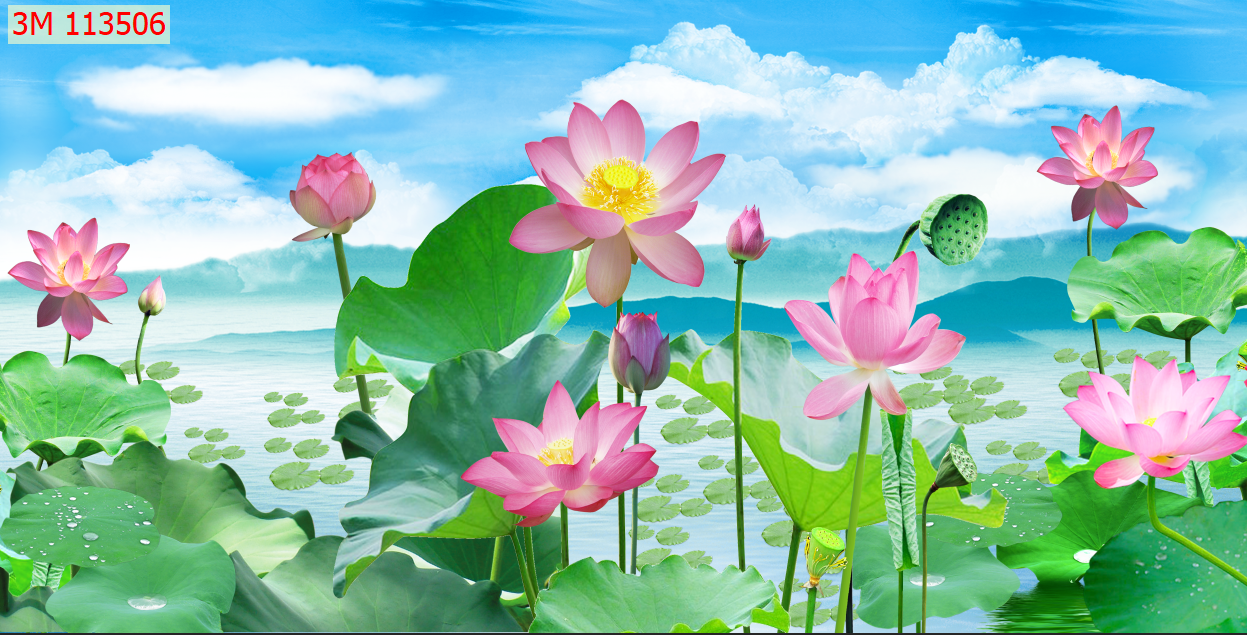 Tranh 3D dán phòng thờ bàn thờ- Đặt in khổ to theo yêu cầu