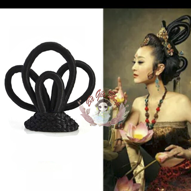 Búi tóc cổ trang búi nhiều nhánh