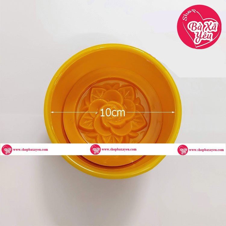 Khuôn xôi tròn hoa hồng 10cm