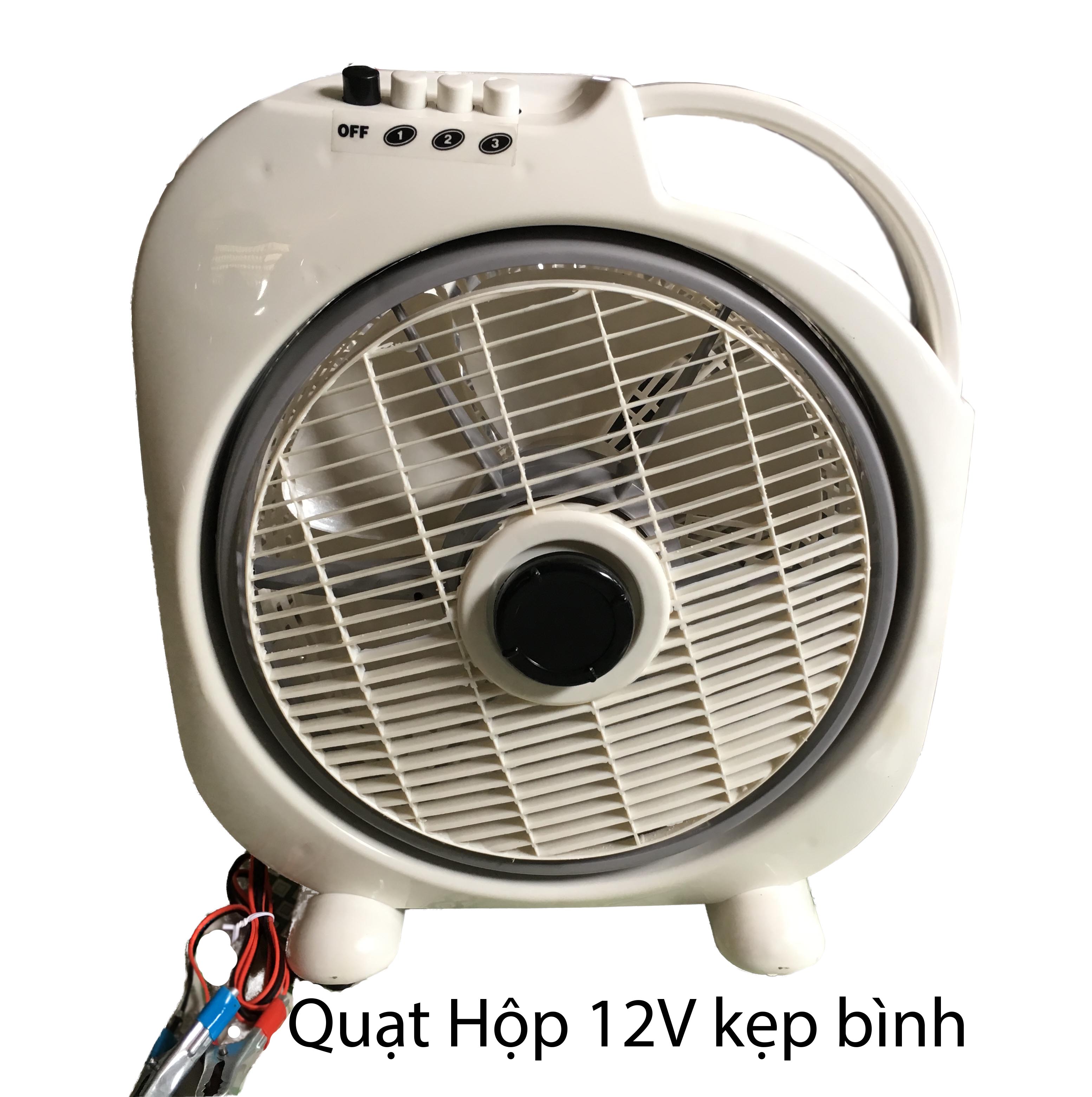 [HCM]Quạt hộp 12V kẹp bình acquy.