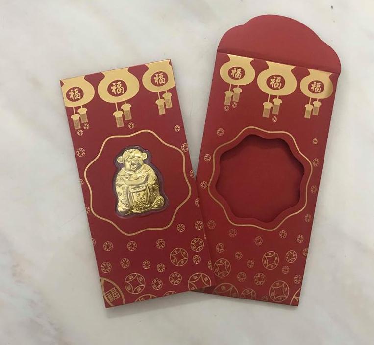 Bao Lì Xì Thần Tài Mạ Vàng