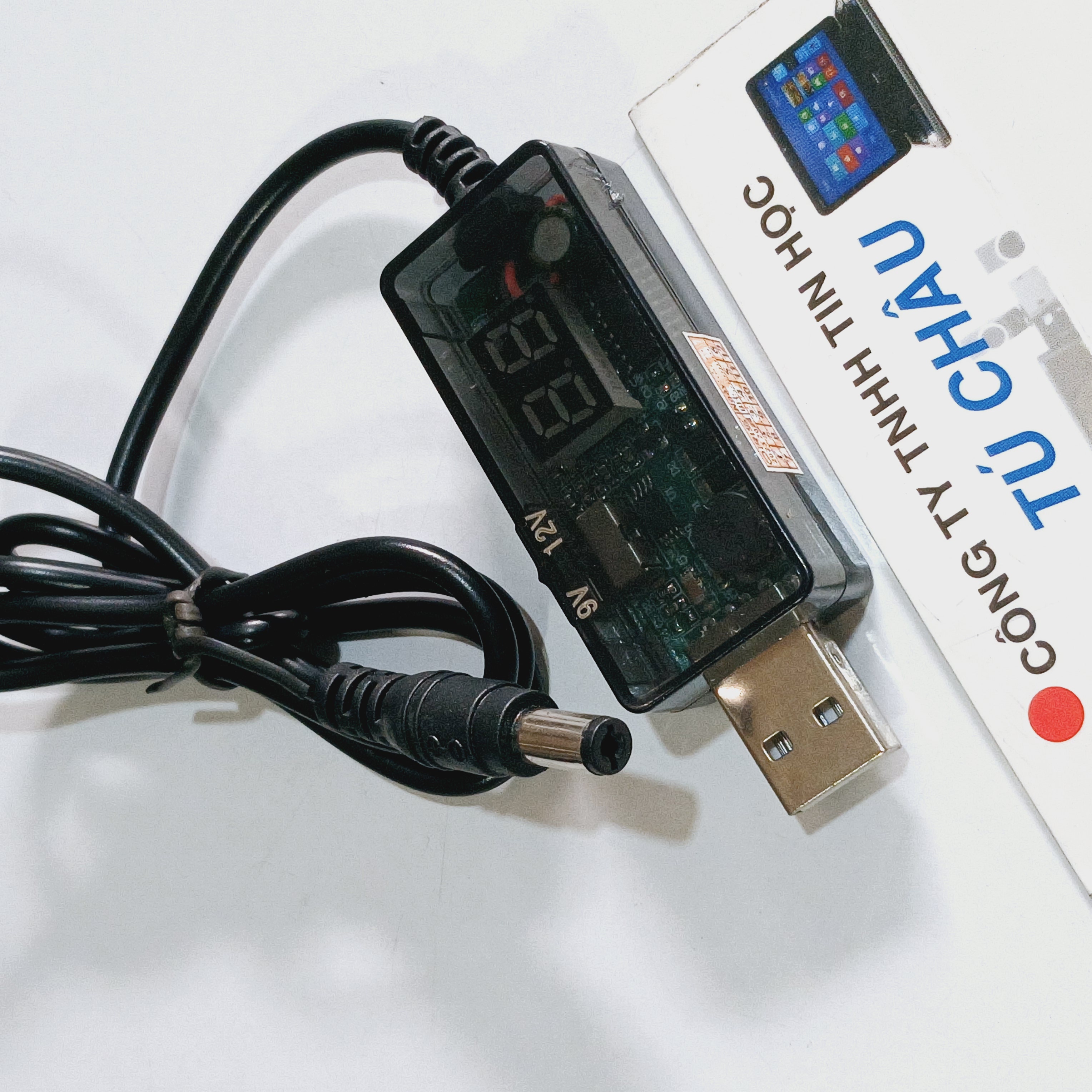 Cáp nguồn USB: USB ra 9V / USB ra 12V (Công tắc chuyển 9V hoặc 12V - Có đèn led)