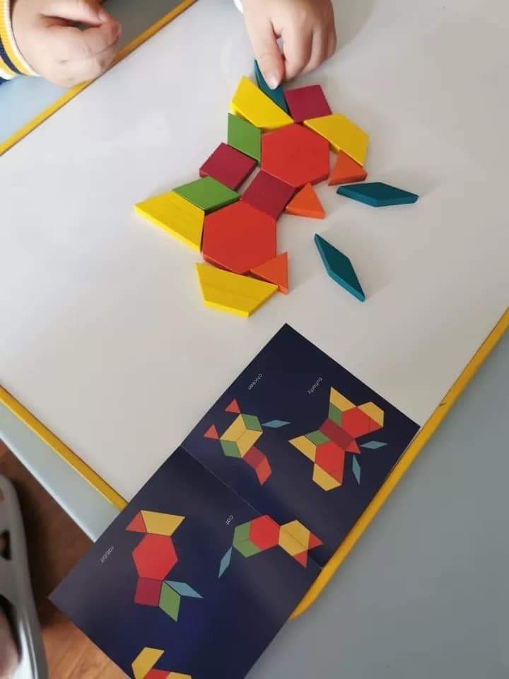 Chính hãng Mideer 250 miếng - BỘ XẾP HÌNH GỖ PATTERN BLOCK