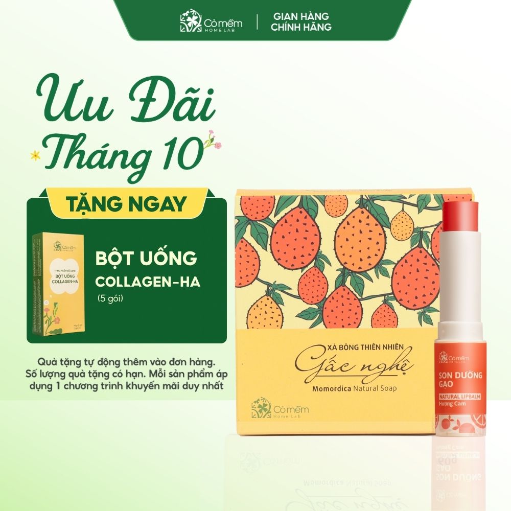 Combo Son Dưỡng Và Xà Bông Cỏ Mềm