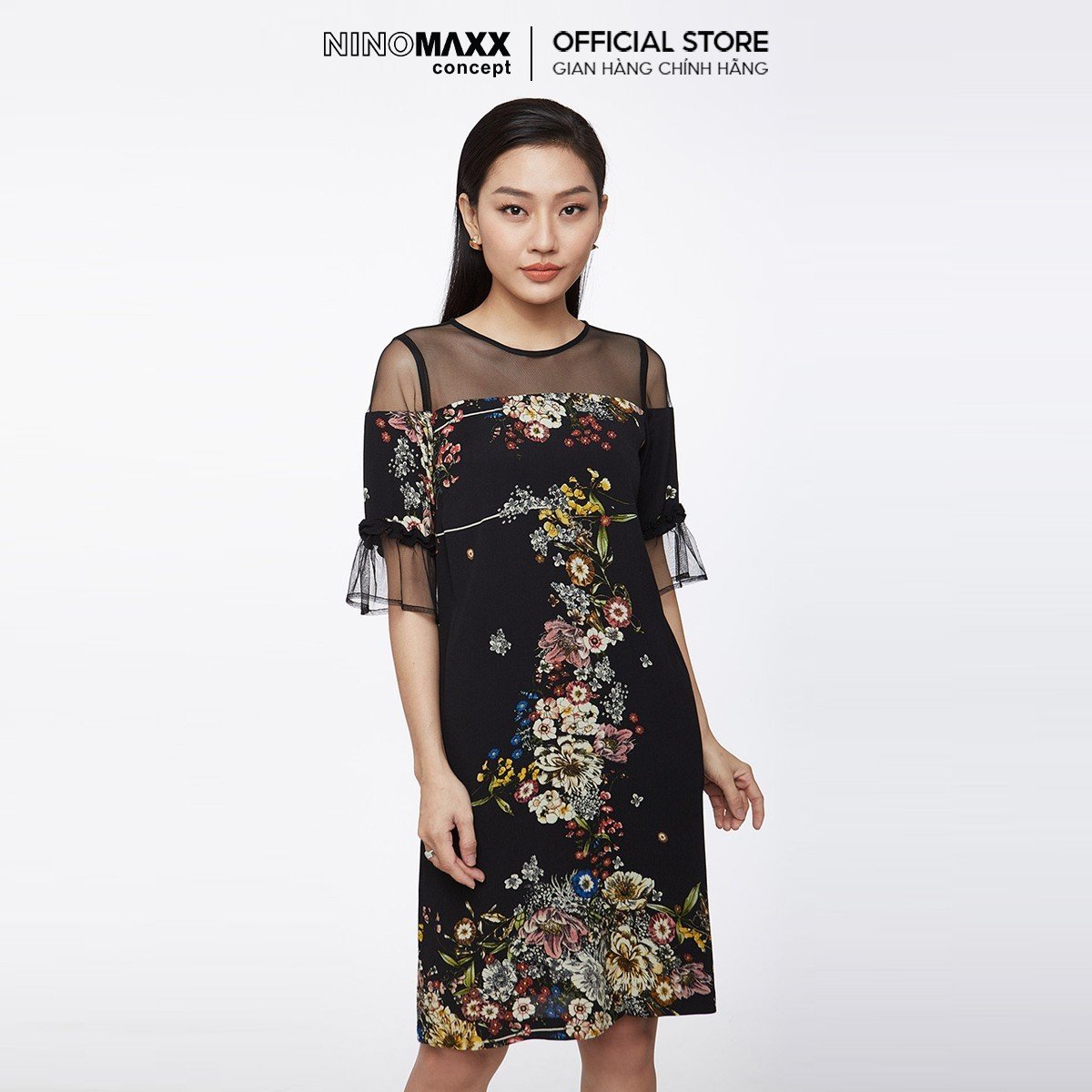 N&m đầm thời trang nữ họa tiết hoa 1905111