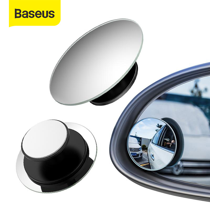 Bộ 2 gương cầu lồi chiếu hậu xóa điểm mù xe hơi 360 độ hiệu Baseus