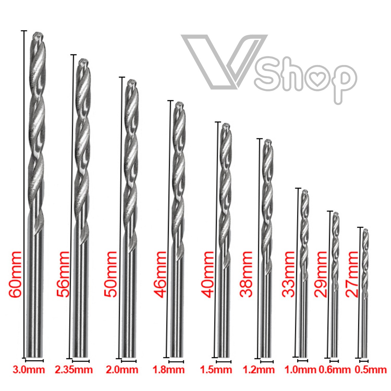 Bộ mũi  khoan mini 25 cái