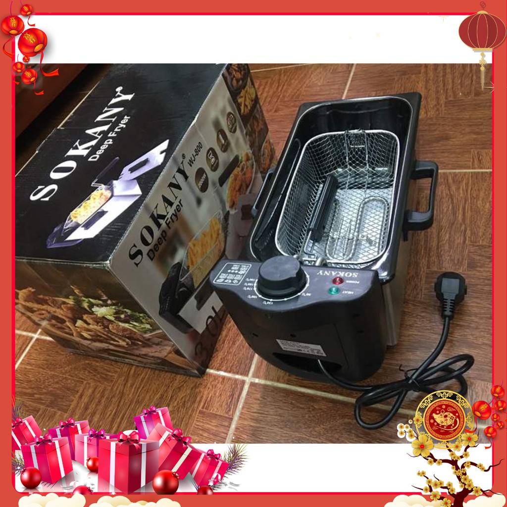 Bếp chiên nhúng Điện cao cấp 3L Bếp chiên nhúng điện công nghiệp - Bảo hành 12 tháng - Lỗi 1 đổi 1