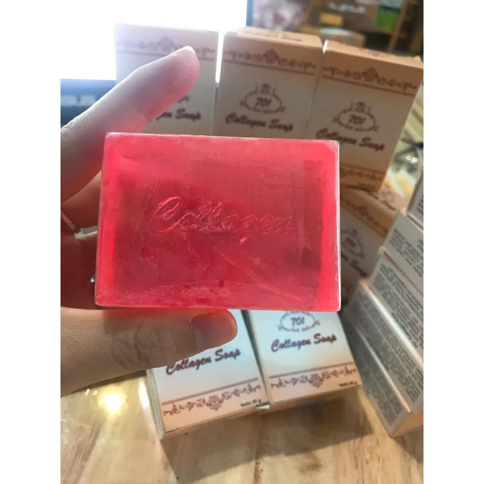 xà phòng rửa mặt 701 collagen Soap