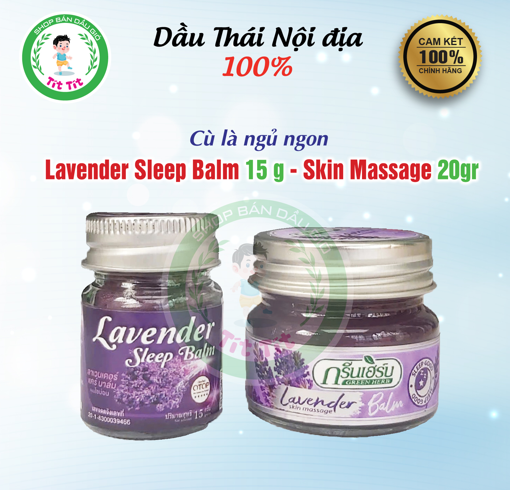 Cù là ngủ ngon Lavender sleep balm Thái Lan