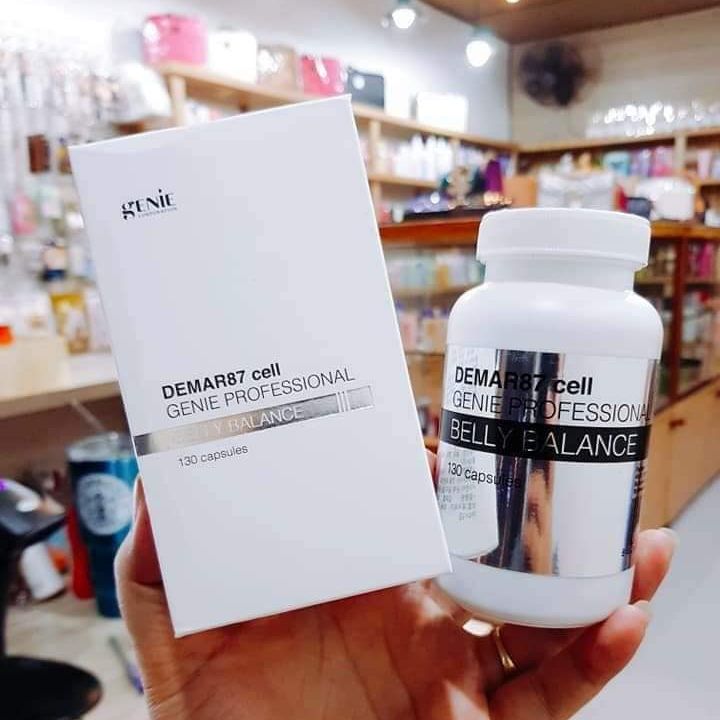 Hộp 130 viên - viên uống hủy mỡ genie derma87 - viên uống giảm mỡ bụng hàn quốc cho người cơ địa khó giảm