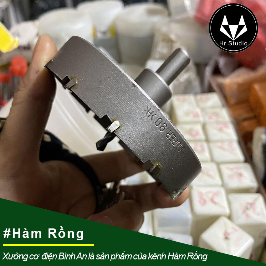 Mũi vét 90mm khoét lỗ tròn dành cho kim loại và gỗ đầu hợp kim