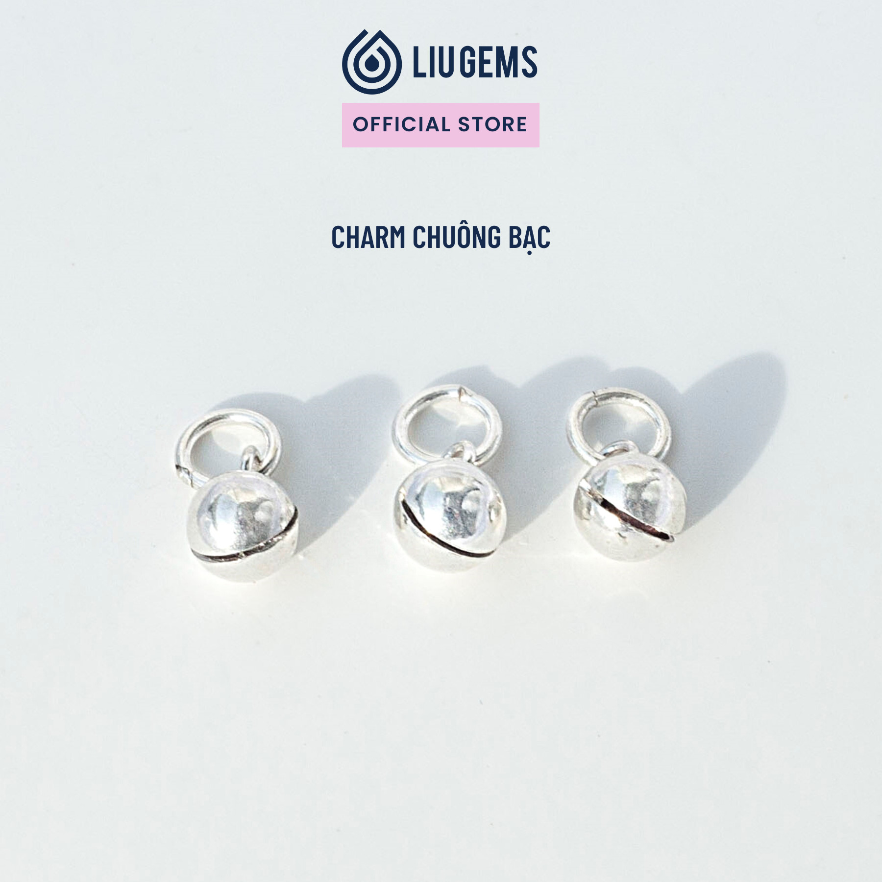 Charm Bạc Chuông Liugems 925 Size Nhỏ Tinh Tế, Dễ Thương, Dành Cho Nữ CH04