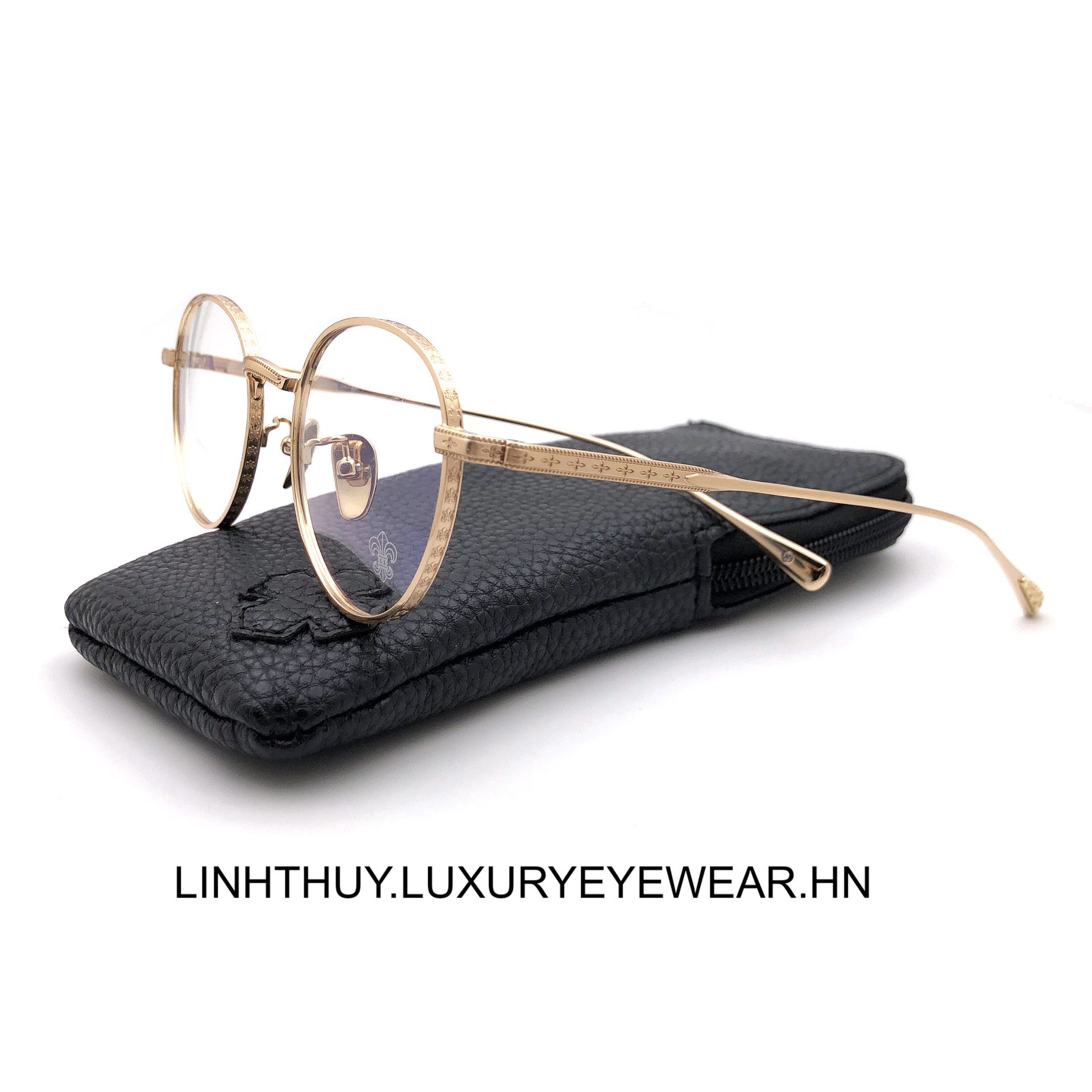 Gọng kính mắt chrome hearts CH8004 cao cấp s925 fullbox