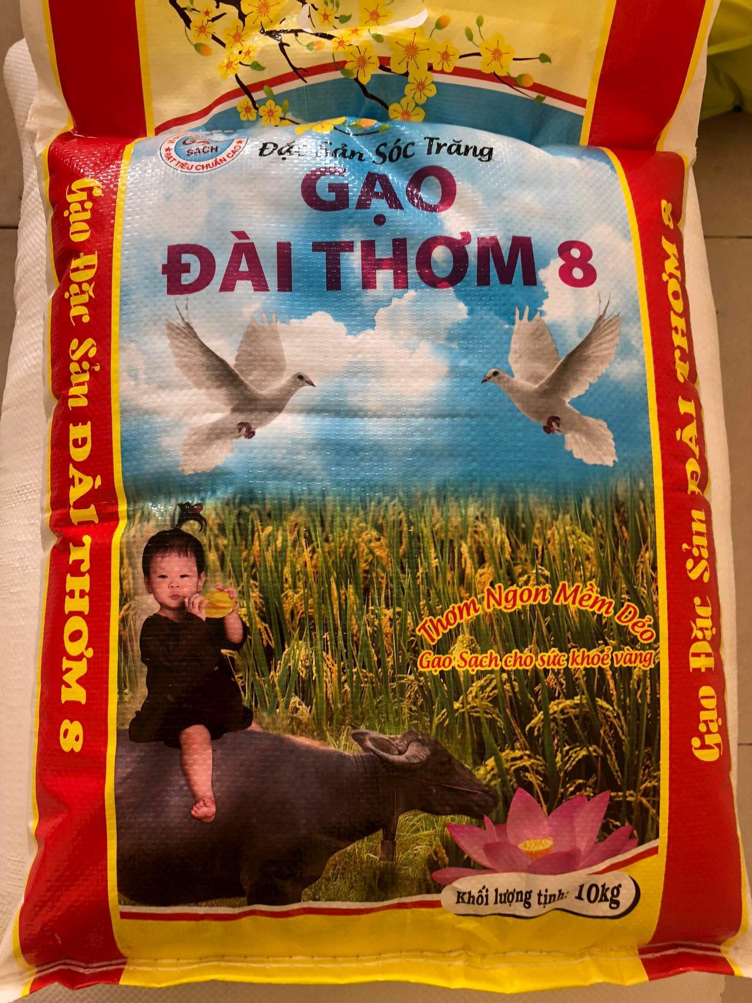 Gạo Đài Thơm Tám dẻo - 5kg