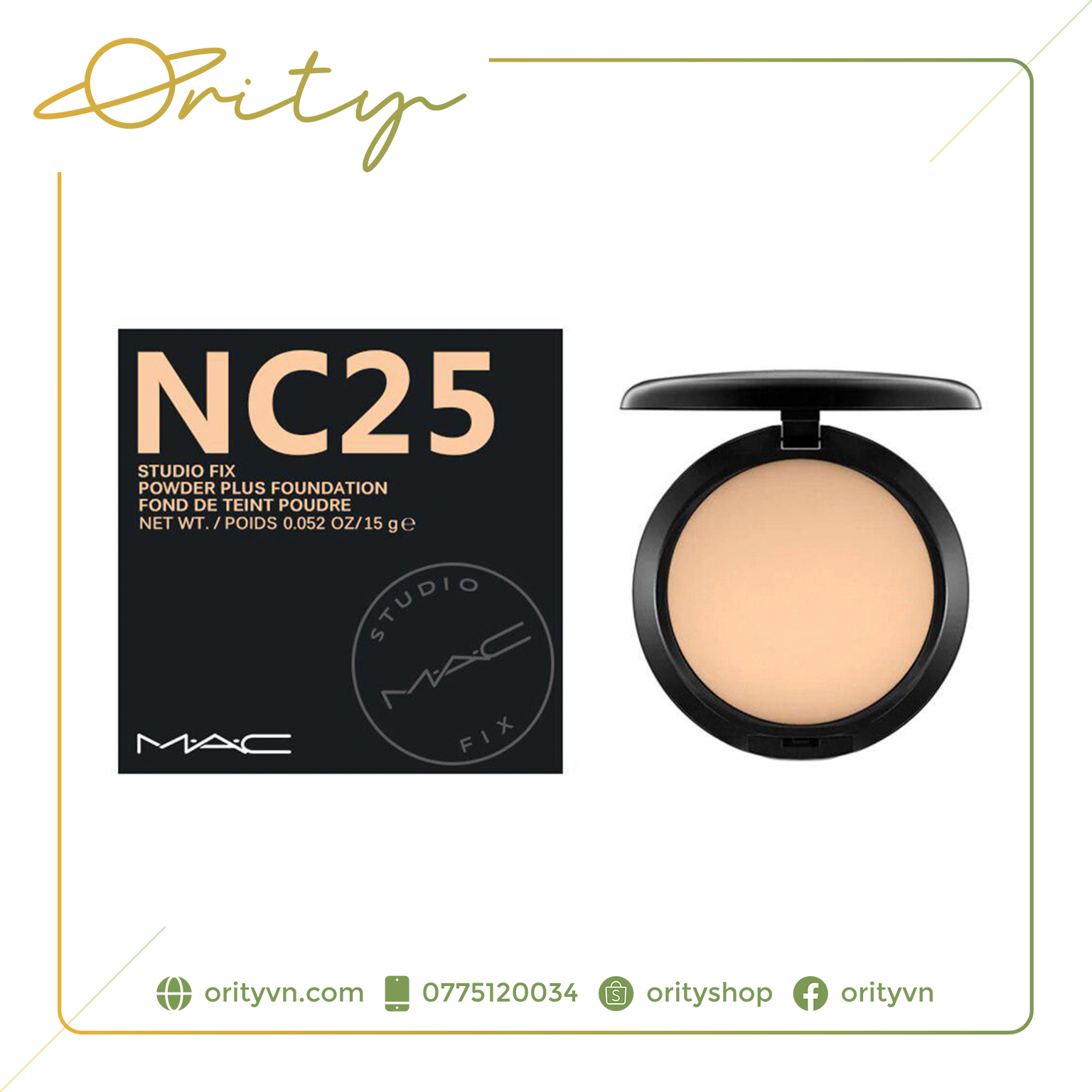 [Chính Hãng] Phấn phủ dạng nén MAC Studio Fix Powder Plus Foundation