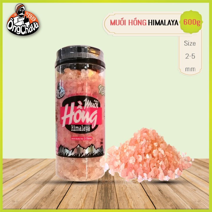 Muối Hồng Himalaya Ông Chà Và 600g (Size 2 - 5mm)