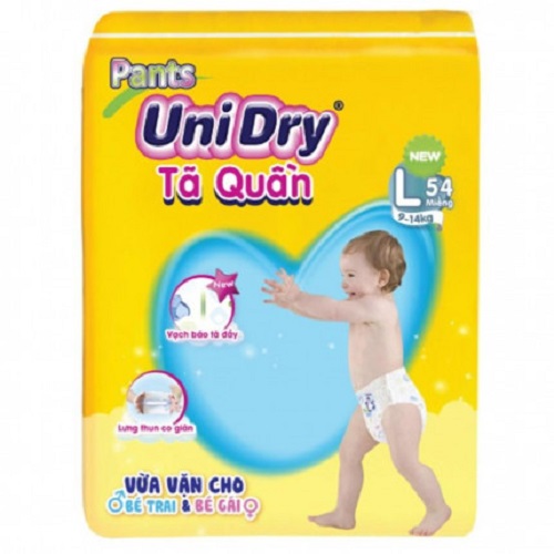[Tặng thêm 8 miếng ] Tã quần Unidry size M60-L54