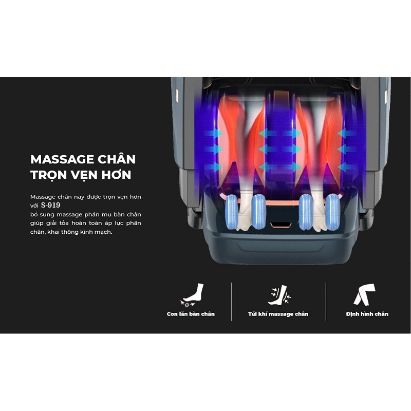 [SALE 70% - CHÍNH HÃNG - FREESHIP - QUÀ TẶNG] [Công nghệ 6D, đo nhịp tim huyết áp] Ghế Massage toàn thân Nhật Bản OKINAWA S919