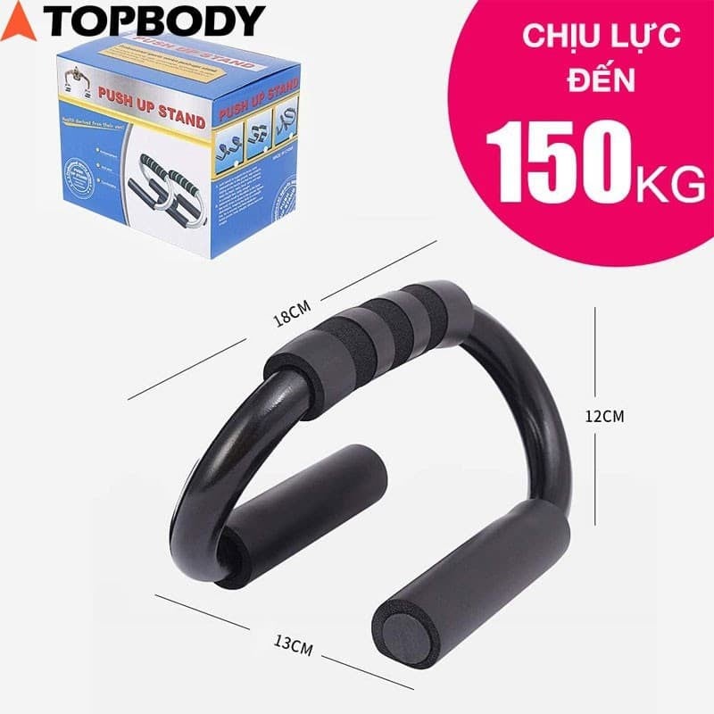[HCM]Dụng cụ tập hít đất siêu bền inox Back