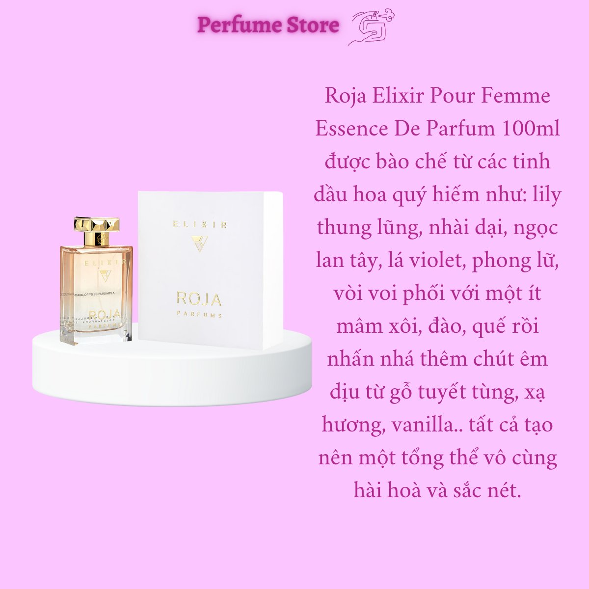 [Chính Hãng] Mẫu nước hoa nữ Roja Elixir Pour Femme EDP 10ml