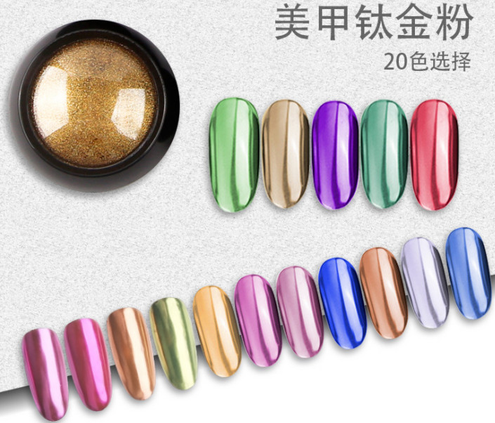 Bột tráng gương trang trí móng tay