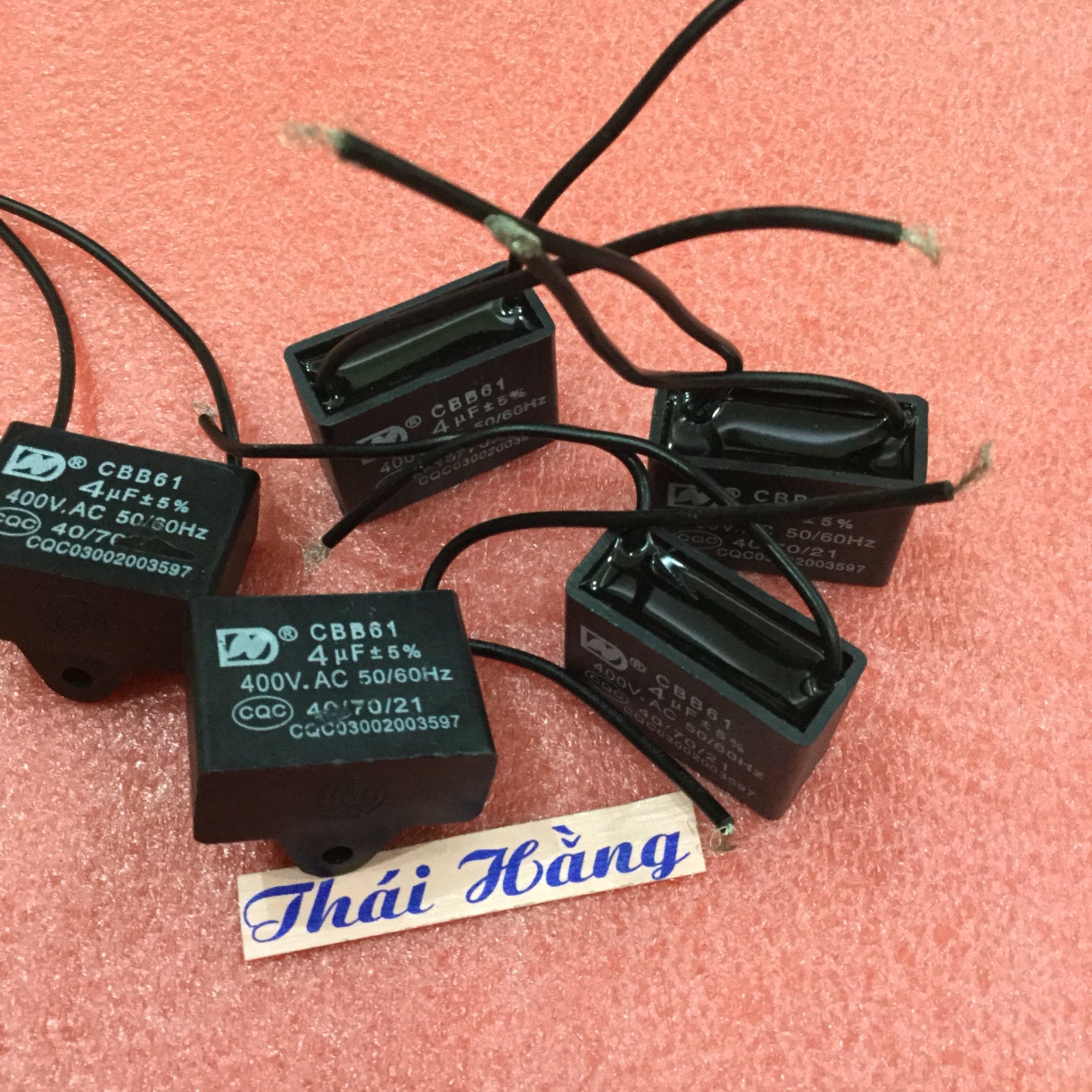 Tụ quạt dây CBB61 -4 M/400 v (5 chiếc )
