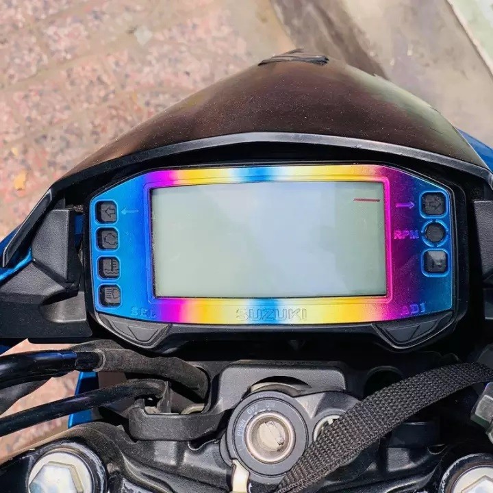 Hót Ốp đồng hồ dán RAIDER FI, SATRIA titan có keo sẳn - Vindecal BD