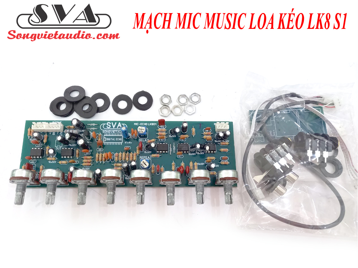 BO MẠCH MUSIC ECHO 8 VOLUME LK8-S1 TẶNG KÈM DÂY