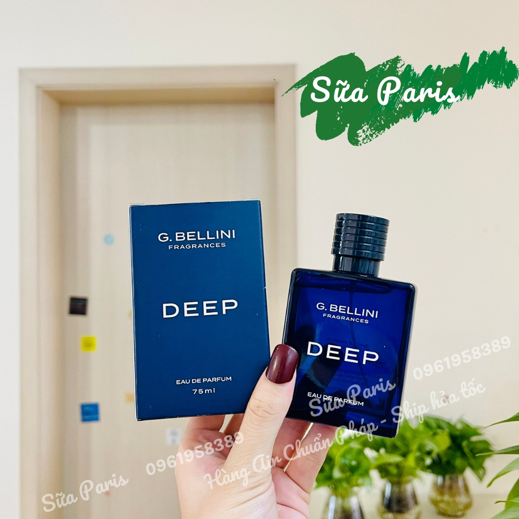 Nước hoa dành cho nam DEEP - G.bellini EDT 75ml, hàng Pháp có bill