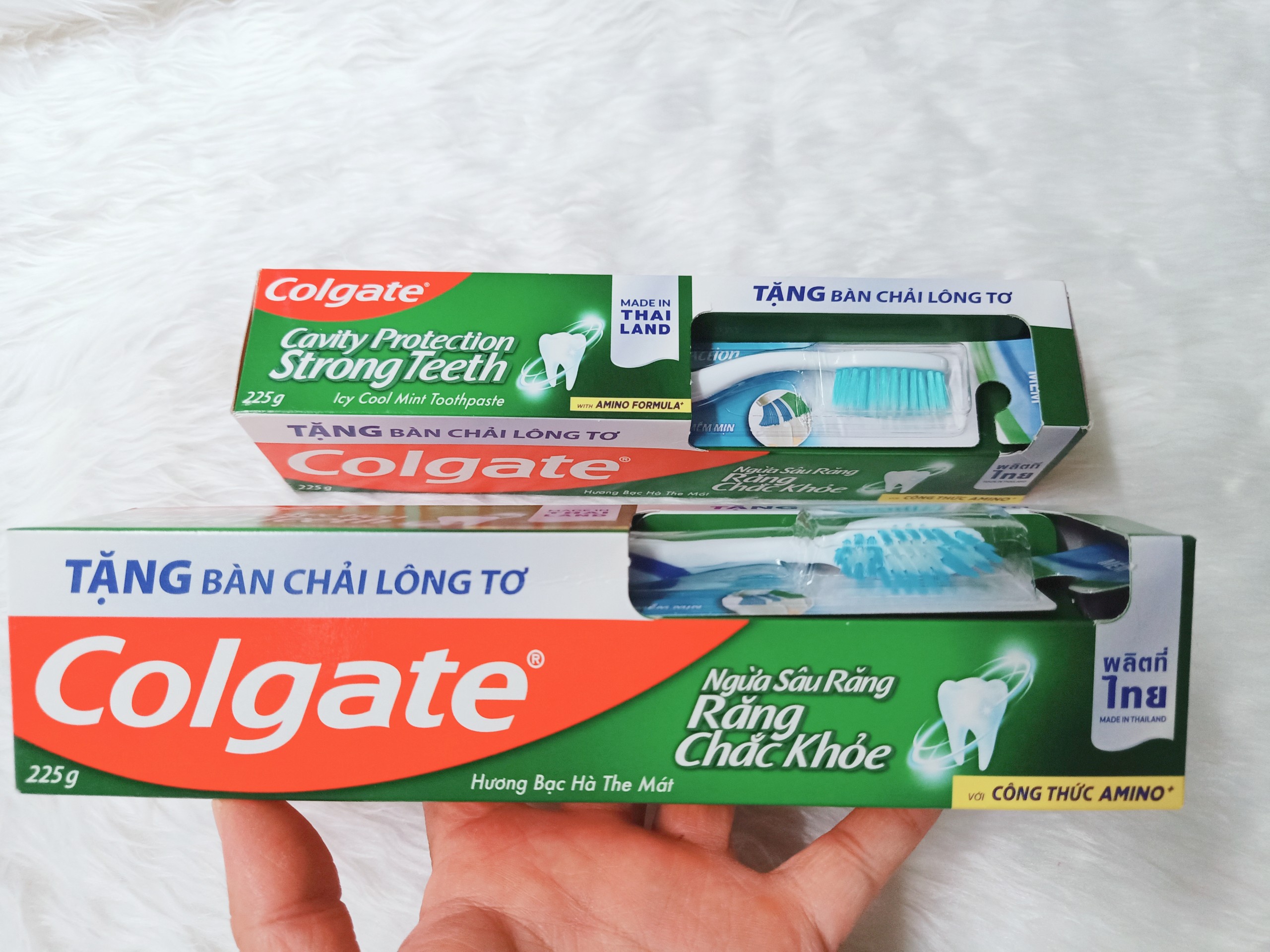 BÁO GIÁ BỘ 5 KEM ĐÁNH RĂNG COLGATE NGỪA SÂU RĂNG RĂNG CHẮC KHỎE 225G-TUÝP TẶNG BÀN CHẢI ĐÁNH RĂNG LÔNG TƠ NHẬP KHẨU THÁI LAN | Shopee Lazada Sendo Tiki mới nhất 18 Combo 2 Kem đánh răng Colgate hương bạc hà the mát hộp 225g tặng 1 bàn chải đánh răng,ngừa sâu răng, răng chắc khỏe