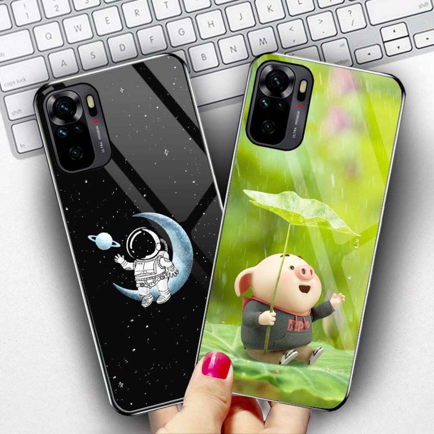 Ốp Xiaomi Redmi Note 10, Note 10s, Note 10 Pro, Note 10 5G Lưng Kính Cường Lực Sáng Bóng