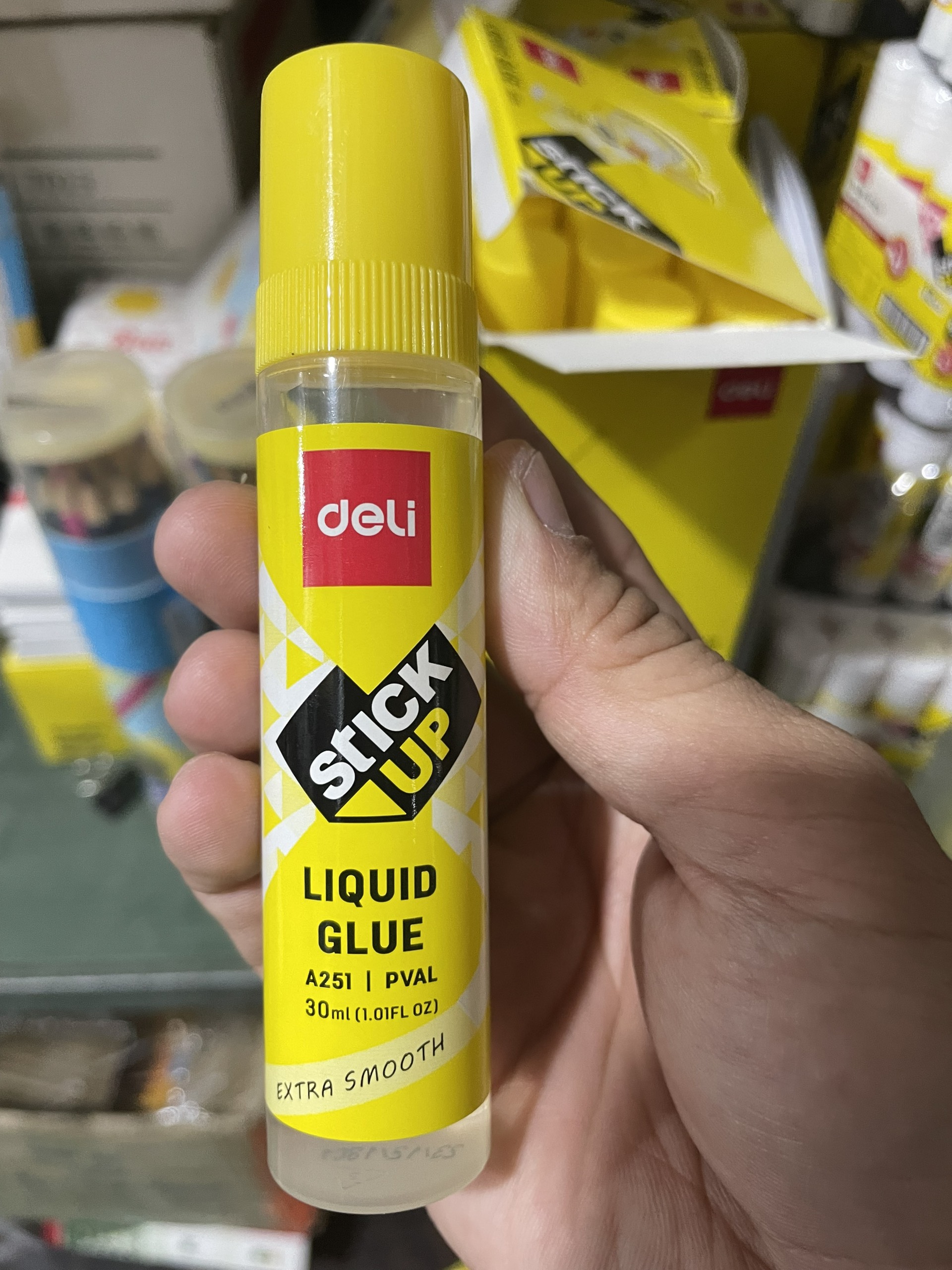 Combo 5 Chai Hồ Nước Deli Hồ dán thủ công, dán giấy siêu chắc 30ml - A251