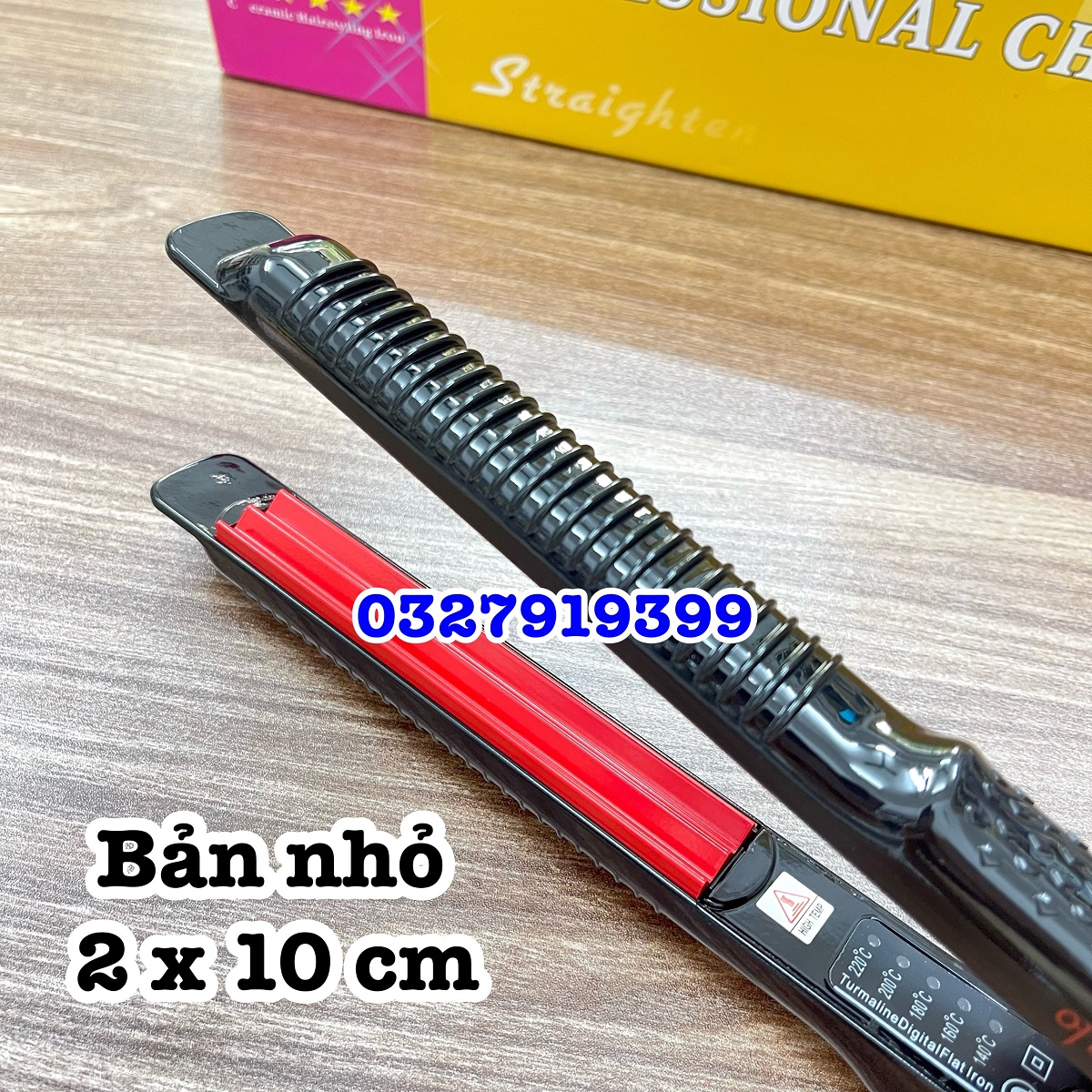 Hq 201 Korean Professional Hair Straightener 5 Temperature Levels 140-220 Degrees Dimensions 29cm X 2.2cm Cord 2.2m Power 60W-100W with Status Indicator Light