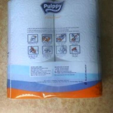 Khăn giấy bếp Pulppy Super xanh