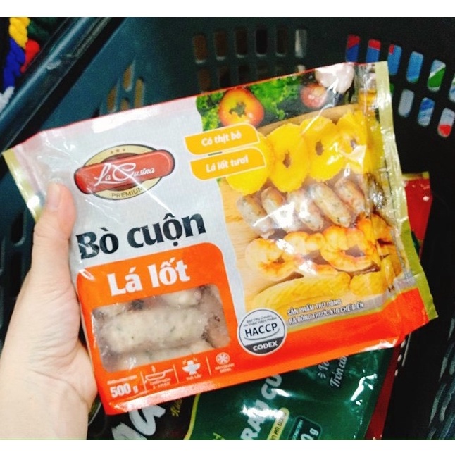 BÒ CUỘN LÁ LỐT LC 500GR ( CHỈ GIAO HỎA TỐC TRONG VÒNG 2H,chỉ ship HCM)