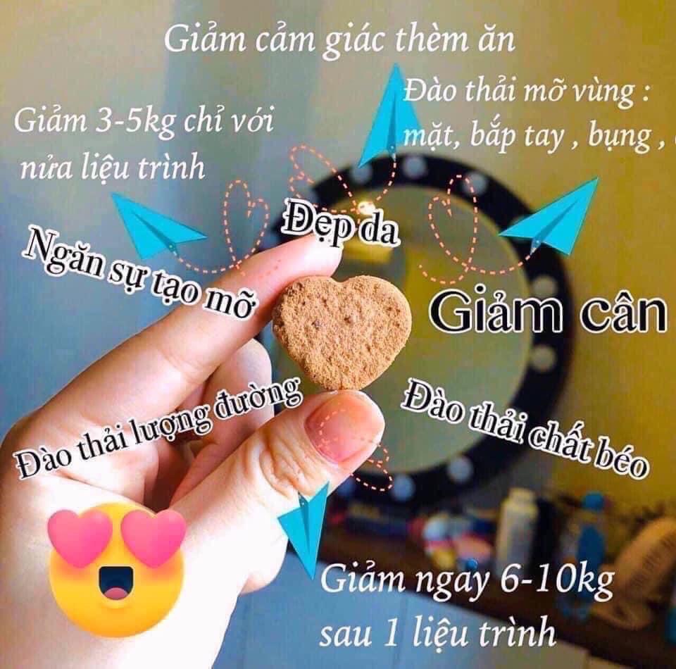 [40 viên] Kẹo socola giảm cân đan mạch hộp hồng