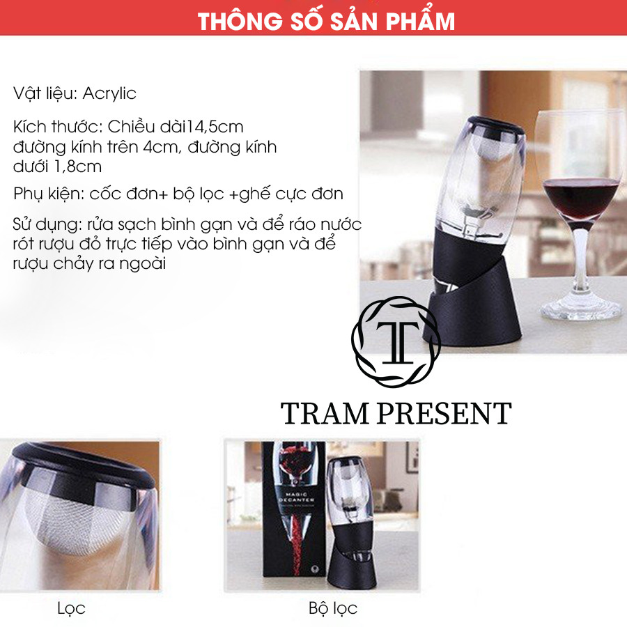 Bộ Lọc R.ượu Vang - Magic Decanter MG 002