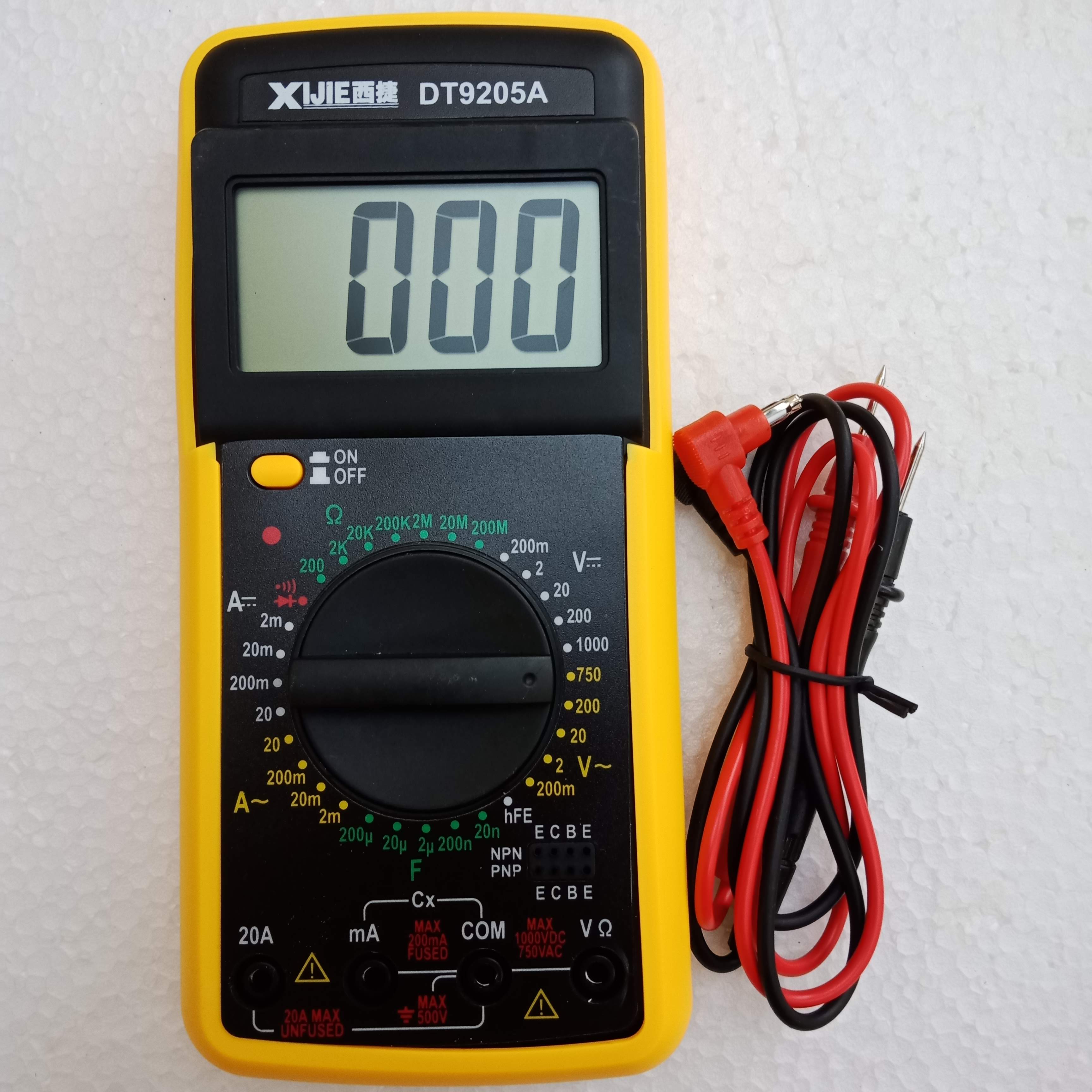 [TẶNG PIN] Đồng hồ vạn năng kỹ thuật số DT-9205A, digital multimeter