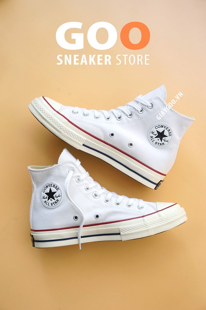 [ HÀNGREP ] Giày Thể Thao Sneaker Converse 1970s Trắng Cao Cổ