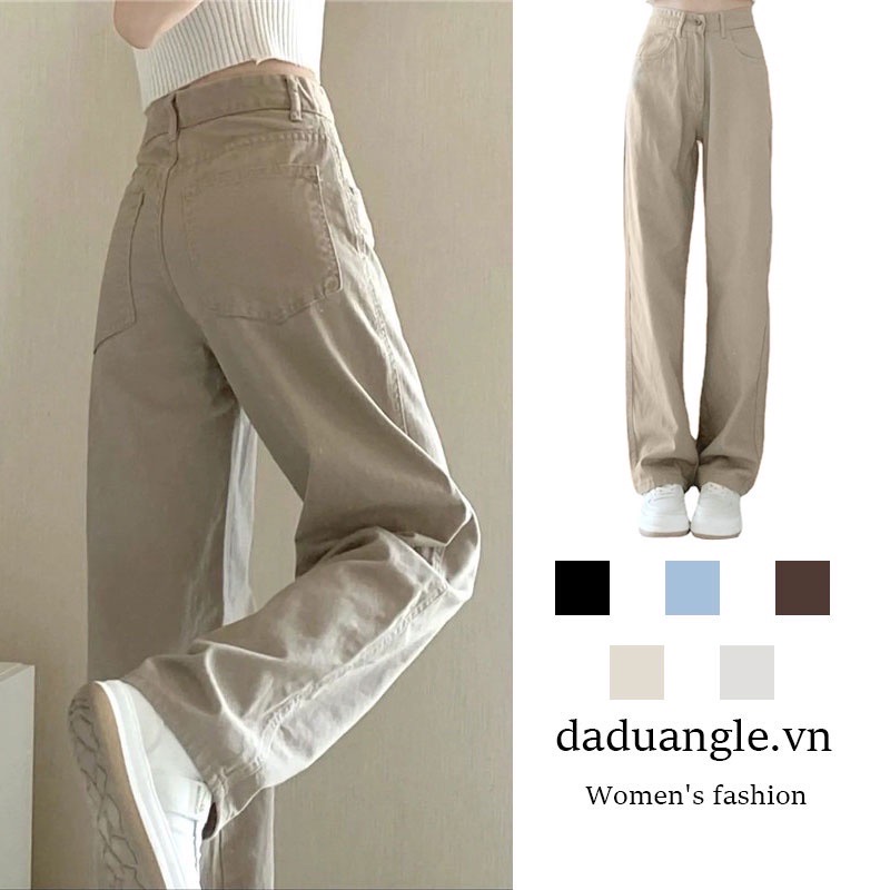 QUẦN JEANS NỮ ỐNG SUÔNG LƯNG CAO HOT TREND GIÁ RẺ HÀNG QUẢNG CHÂU TRÙM JEAN CHUYÊN SỈ