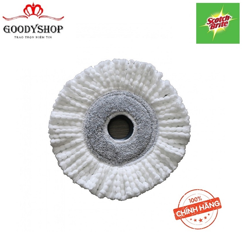 Bông lau Scotch Brite 3M dùng thay thế cho bộ cây lau nhà 360 độ gải pháp tiết kiệm chi phí cho chị em.GOODYSHOP