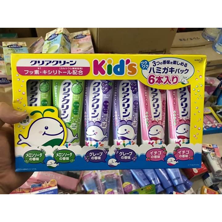 Kem đánh răng trẻ em Kao Kids
